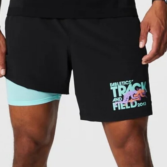 Fabletics The Fundamental Short II Lined 7in in Limited Black Track & Field - Picture 3 of 6